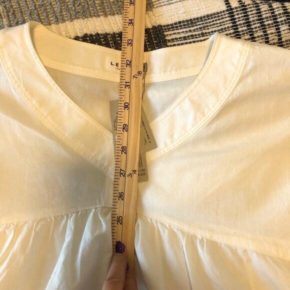 NWT Lepsim Womens Peasant Dress Sz L Smock Boxy Renaissance House Cottagecore - Picture 7 of 10